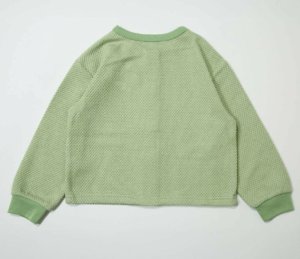 画像2: MakeYourDay　リボンいっぱいカーディガン(ジュニアサイズ)　　グリーン (2)