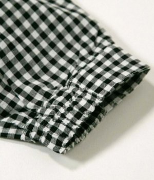 画像5: MakeYourDay　　ママとおそろいチェックとストライプのドルマンシャツ　　チェック柄 (5)