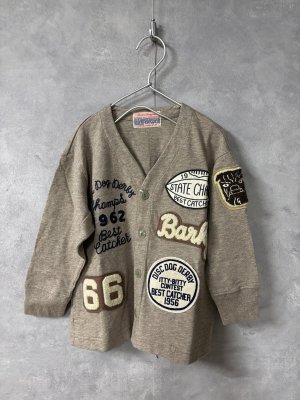 画像1: 2026春夏　DENIMDUNGAREE　天竺　ワッペン　カーディガン　　27；ライトブラウン (1)