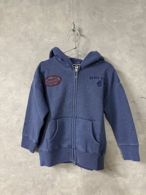 画像1: 2026春夏　DENIMDUNGAREE　裏毛　PENNIE ジップアップパーカー　24；オールドネイビー (1)