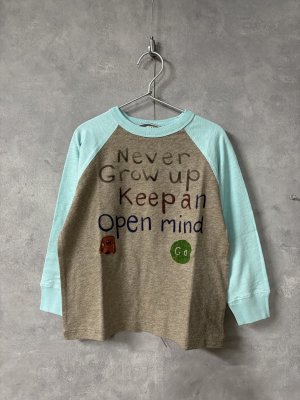 画像1: 2026春夏　DENIMDUNGAREE　天竺　NEVER 　TEE　　27；ライトブラウン (1)