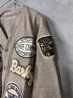 画像2: 2026春夏　DENIMDUNGAREE　天竺　ワッペン　カーディガン　　27；ライトブラウン (2)