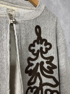 画像2: 2026春夏　GTH　 裏毛　リメイク　フォークロア　カーデ　　3；グレー　サイズ；02 (2)