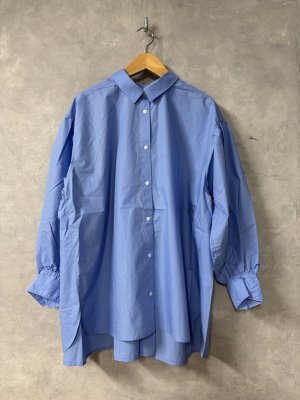 画像1: 2026春夏　　GC　T/Cタイプライター　ロングシャツ　14；ブルー　 (1)