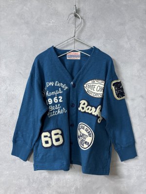 画像1: 2026春夏　DENIMDUNGAREE　天竺　ワッペン　カーディガン　　24；オールドネイビー (1)