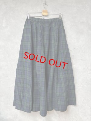 画像3: ヴァンブラン vent blanc　　チェックスカート　　COL；NVY CHECK　　サイズ；F (3)
