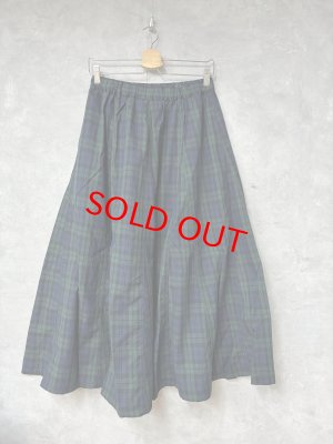 画像1: ヴァンブラン vent blanc　　チェックスカート　　COL；NVY CHECK　　サイズ；F (1)