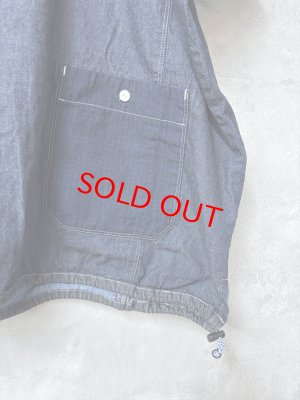 画像2: 2026   快晴堂｜Girl'sライトオンスデニムWide-Tシャツ　　1:インディゴデニム　　サイズ；F (2)