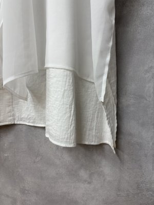 画像2: gomme 　ロングシャツ　　1；白　サイズ；M (2)