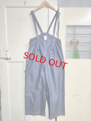 画像1: 2026SS　C'est Bien Fait　　デニムサロペット　78；ネイビー　　サイズ；1 (1)