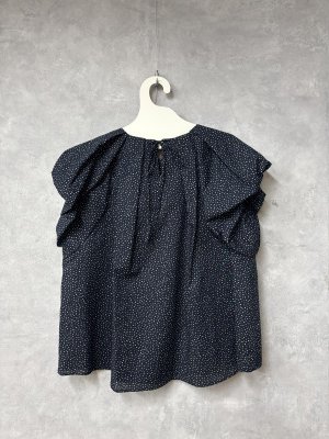 画像3: 2026SS　 Bon Vieux Temps　　ブラウス　ネイビー　サイズ；1 (3)