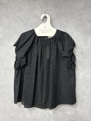 画像1: 2026SS　 Bon Vieux Temps　　ブラウス　28；ブラック　サイズ；1 (1)