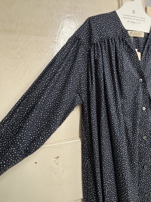 画像3: 2026SS　 Bon Vieux Temps　　ワンピース　ネイビー　サイズ；1 (3)