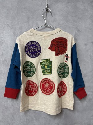 画像4: 2026春夏 　DENIMDUNGAREE　テンジク ワッペン PENNIE TEE　　11；生成　 (4)