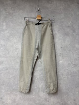 画像1: 2026春夏　FITH  　綿麻ドッキング　ジョガーロングパンツ　3；グレー (1)