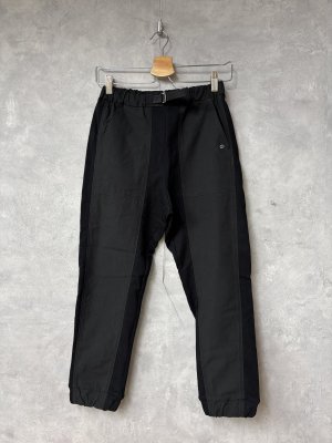 画像1: 2026春夏　FITH  　綿麻ドッキング　ジョガーロングパンツ　２；黒　 (1)