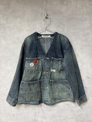 画像1: 2026春夏 　DENIMDUNGAREE　8OZデニム カバーオール　　4；紺 (1)