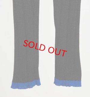 画像2: gomme 　リブレギンス　　4；黒*ブルー　　サイズ；F (2)