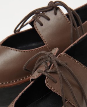 画像4: gomme 　レースアップシューズ　　1；ブラウン　　サイズ；F (4)