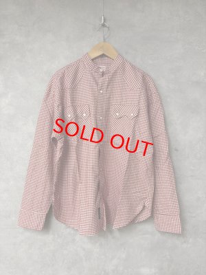 画像1: 2026春夏 　DENIMDUNGAREE　ギンガム シャツ　　5；赤 (1)