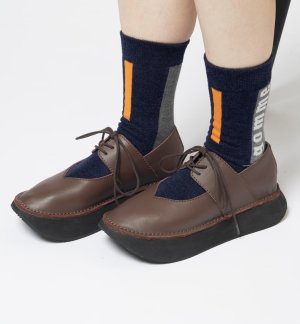 画像6: gomme 　レースアップシューズ　　1；ブラウン　　サイズ；F (6)