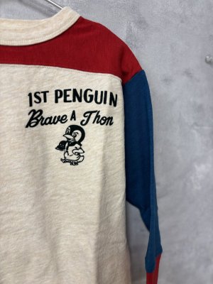 画像2: 2026春夏 　DENIMDUNGAREE　テンジク ワッペン PENNIE TEE　　11；生成　 (2)