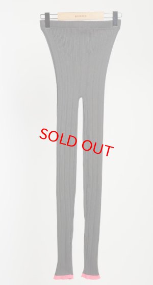 画像1: gomme 　リブレギンス　　2；グレー　　サイズ；F (1)