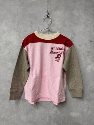 画像1: 2026春夏 　DENIMDUNGAREE　テンジク ワッペン PENNIE TEE　　26；ライトピンク (1)