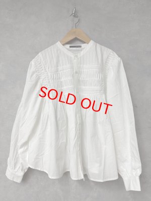 画像1: ヴァンブラン vent blanc　　フロントピンタックデザインブラウス　OFFWHITE　　サイズ；F (1)