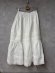 画像3: ヴァンブラン vent blanc　　ピンタック＆LACEギャザースカート　　OFFWHITE　　サイズ；F (3)