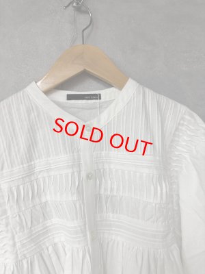 画像2: ヴァンブラン vent blanc　　フロントピンタックデザインブラウス　OFFWHITE　　サイズ；F (2)