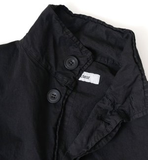 画像3: Veritecoeur       　ガーメントダイショートコート　　カラー；ブラック　サイズ；F (3)