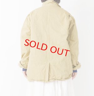 画像3: Veritecoeur       　ガーメントダイショートコート　　カラー；ベージュ　サイズ；F (3)
