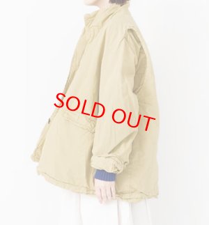 画像2: Veritecoeur       　ガーメントダイショートコート　　カラー；ベージュ　サイズ；F (2)