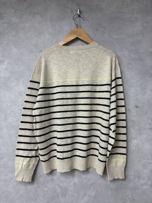 画像3: YARRA 　刺繍ボーダープルオバー　　58；ネイビー　　　FREE (3)