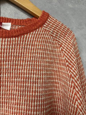 画像2: YARRA 　柄編みニット　47；レッド　　FREE (2)