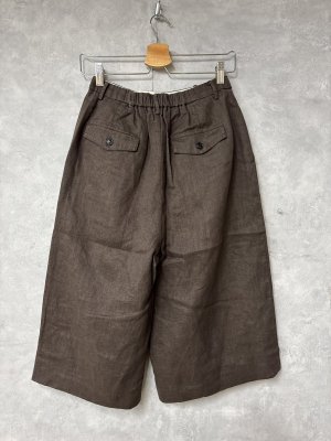 画像4: douxbleu　クラッシックリネンパンツ　62；ダークブラウン　サイズ；FREE (4)
