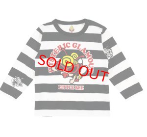 画像1: MY FIRST HYSTERIC　 LITTLE BEE ボーダー 長袖Tシャツ　　00；ホワイト (1)
