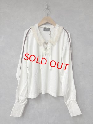 画像1: 2026春夏　MARET(マレ) 　プレーティングガーリースポーツT　　1；白　サイズ；F (1)