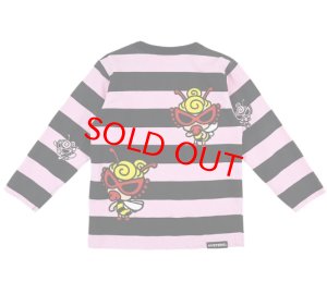 画像2: MY FIRST HYSTERIC　 LITTLE BEE ボーダー 長袖Tシャツ　　29；ピンク系 (2)