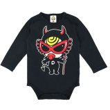 MY FIRST HYSTERIC DEVILKIN ベア裏毛 刺繍パーカー 10；ブラック