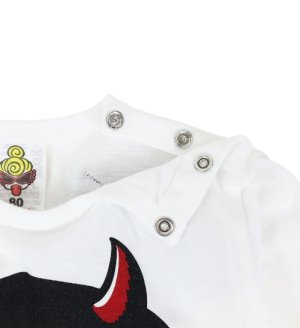 画像3: MY FIRST HYSTERIC　 DEVILKIN 羽付き 長袖ロンパース　　00；ホワイト (3)