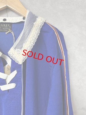 画像2: 2026春夏　MARET(マレ) 　プレーティングガーリースポーツT　　14；ブルー　サイズ；F (2)