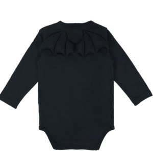 画像2: MY FIRST HYSTERIC　 DEVILKIN 羽付き 長袖ロンパース　　10;ブラック　 (2)