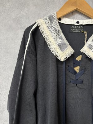 画像2: 2026春夏　MARET(マレ) 　プレーティングガーリースポーツT　　17；チャコール　サイズ；F (2)