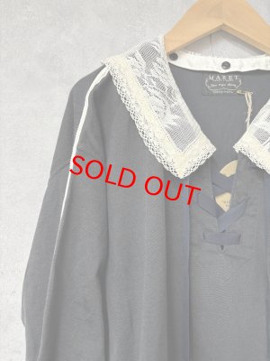 画像2: 2026春夏　MARET(マレ) 　プレーティングガーリースポーツT　　17；チャコール　サイズ；F (2)