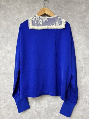 画像3: 2026春夏　MARET(マレ) 　プレーティングガーリースポーツT　　14；ブルー　サイズ；F (3)