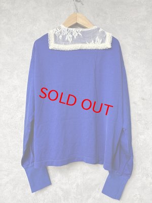 画像3: 2026春夏　MARET(マレ) 　プレーティングガーリースポーツT　　14；ブルー　サイズ；F (3)