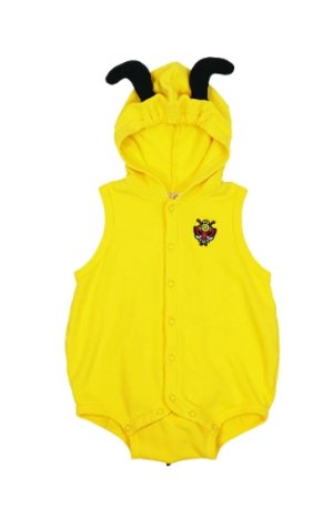 画像1: MY FIRST HYSTERIC　 LITTLE BEE 裏毛ロンパース　　60；イエロー　　サイズ；F(70-80cm) (1)