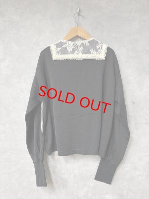 画像3: 2026春夏　MARET(マレ) 　プレーティングガーリースポーツT　　17；チャコール　サイズ；F (3)